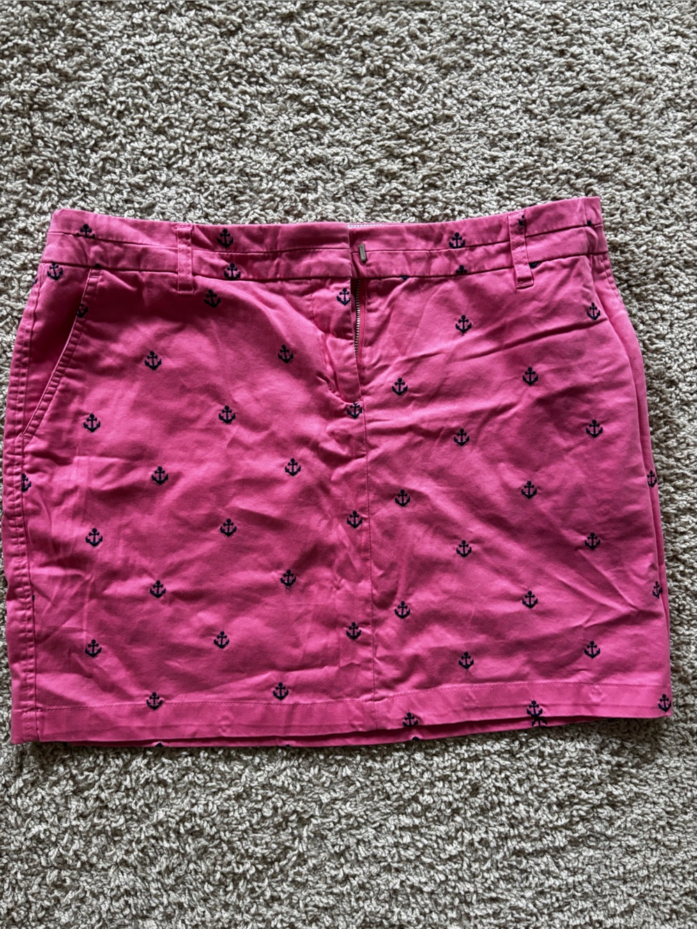 British Khaki Pink Skirt